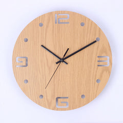 Elegant Japanese wooden clock face showing time