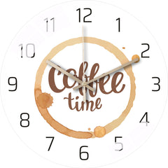 Elegant wall clock in stylish bedroom setting