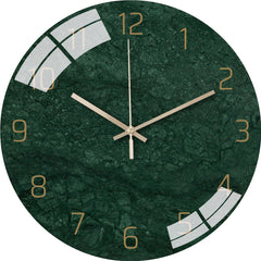 Showcase of sleek wall clock with glass finish