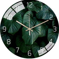 Battery-operated wall clock on display in home decor