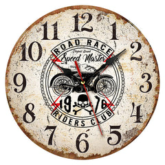 Vintage Wooden Wall Clock dimensions illustration