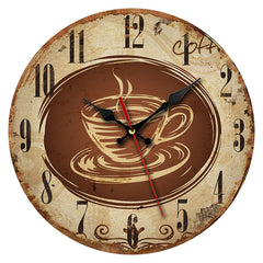 Vintage Wooden Wall Clock installation setup