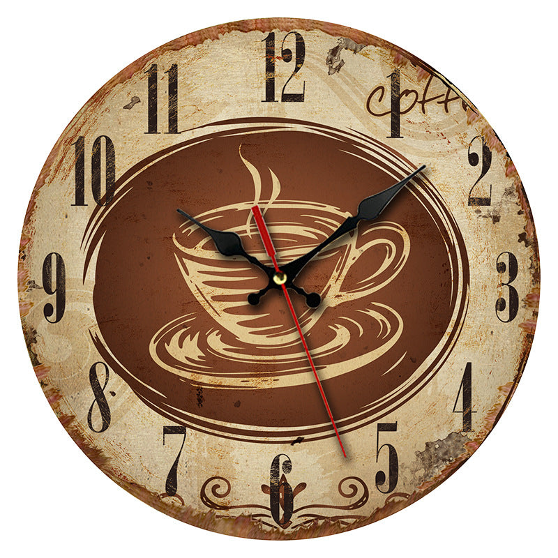 Vintage Wooden Wall Clock installation setup