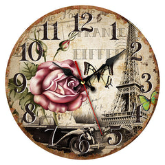 Vintage Wooden Wall Clock stylish display