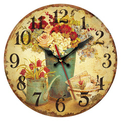 Vintage Wooden Wall Clock unique angle