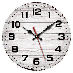 Vintage Wooden Wall Clock on wall