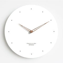 lightweight wall clock hanging on wall safely