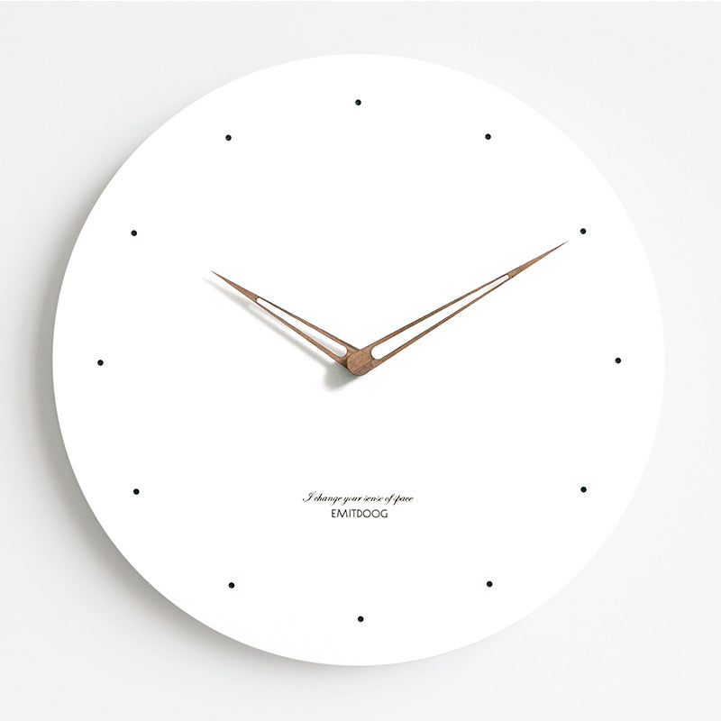 lightweight wall clock hanging on wall safely