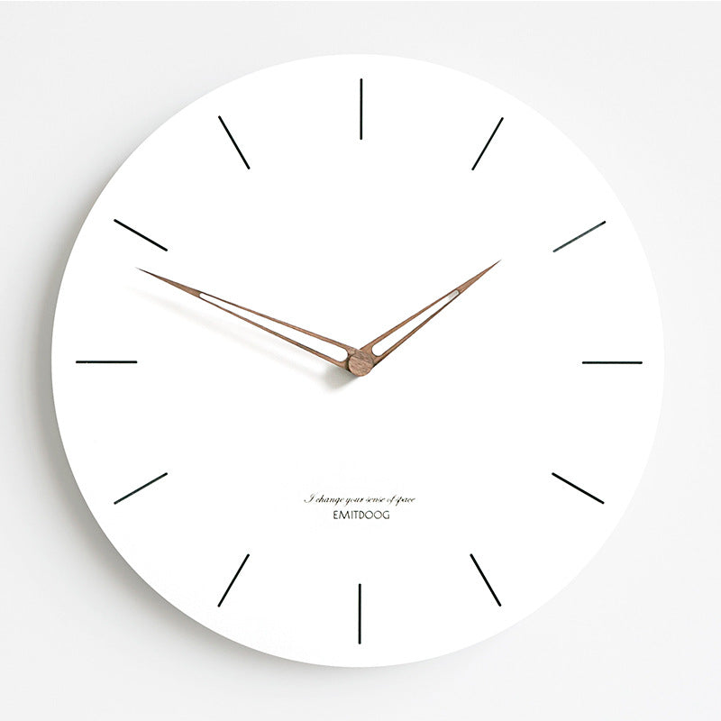 modern quartz clock in office setting