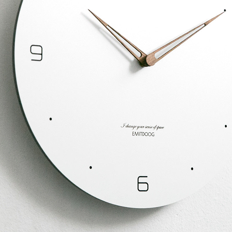 elegant wall clock in stylish living room