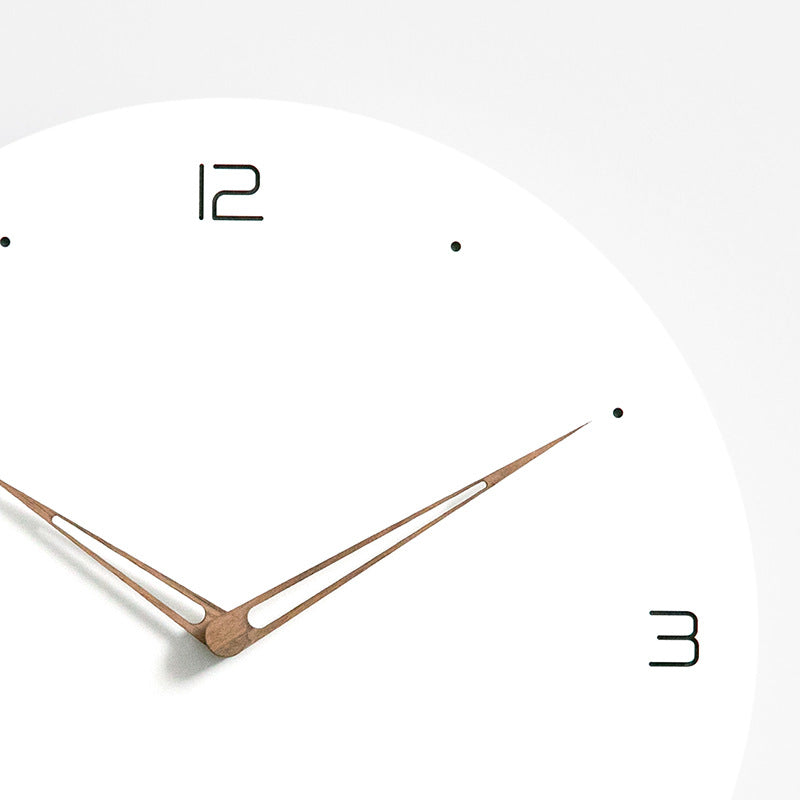 close up of Scandinavian style wall clock