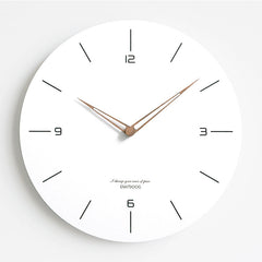 faux leather and glass wall clock with serene design