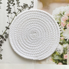 Textured cotton rope table mat for home decor 9