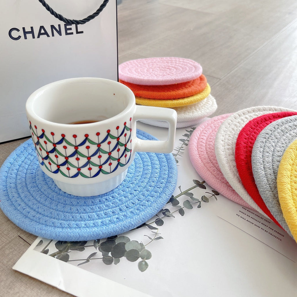 Close-up of decorative cotton table mat 3