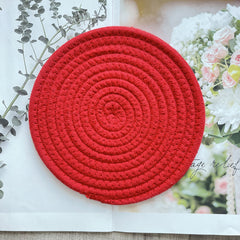 Stylish cotton rope mat used for photography 8