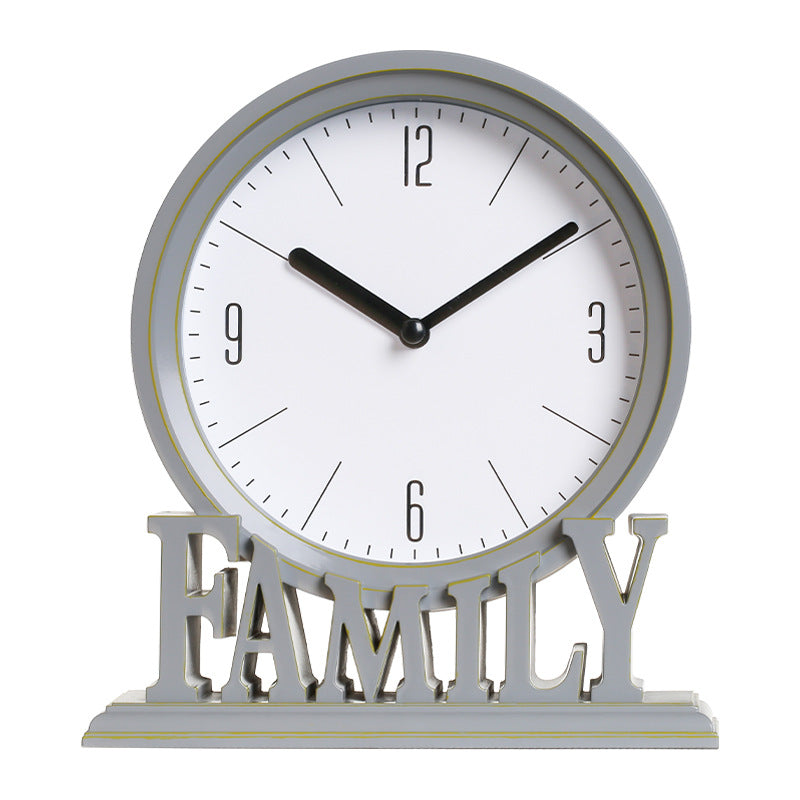 Elegant European Plastic Silent Clock - Overall Appearance