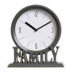 Elegant European Plastic Silent Clock - Front View