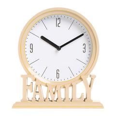Elegant European Plastic Silent Clock - Side View