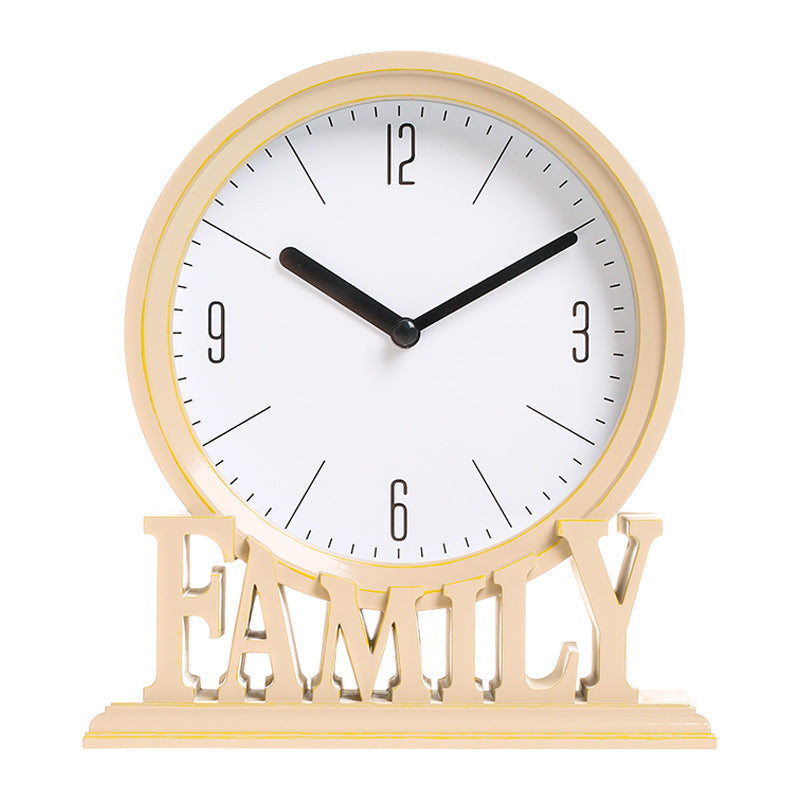 Elegant European Plastic Silent Clock - Side View