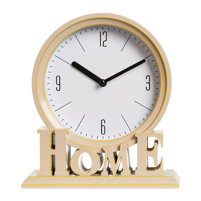 Elegant European Plastic Silent Clock - On Table Display