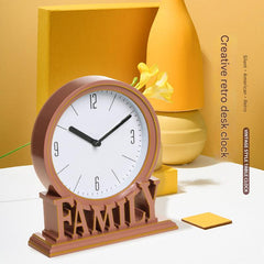 Elegant European Plastic Silent Clock - Side View