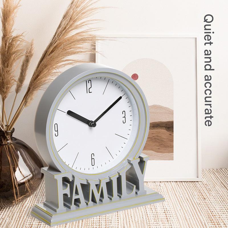 Elegant European Plastic Silent Clock - Back View