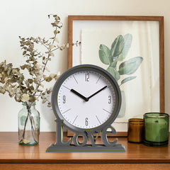 Elegant European Plastic Silent Clock - Detailed Design