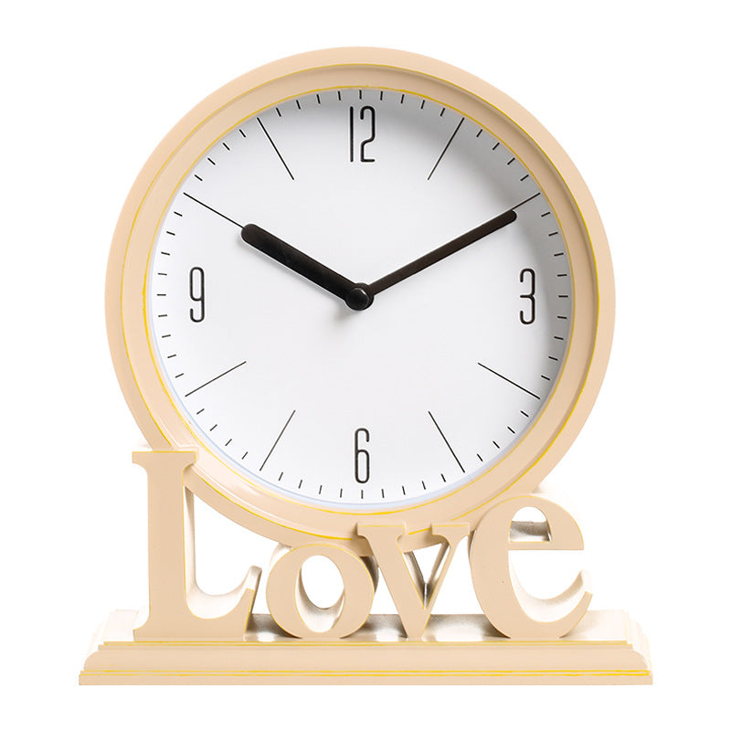 Elegant European Plastic Silent Clock - Design Details