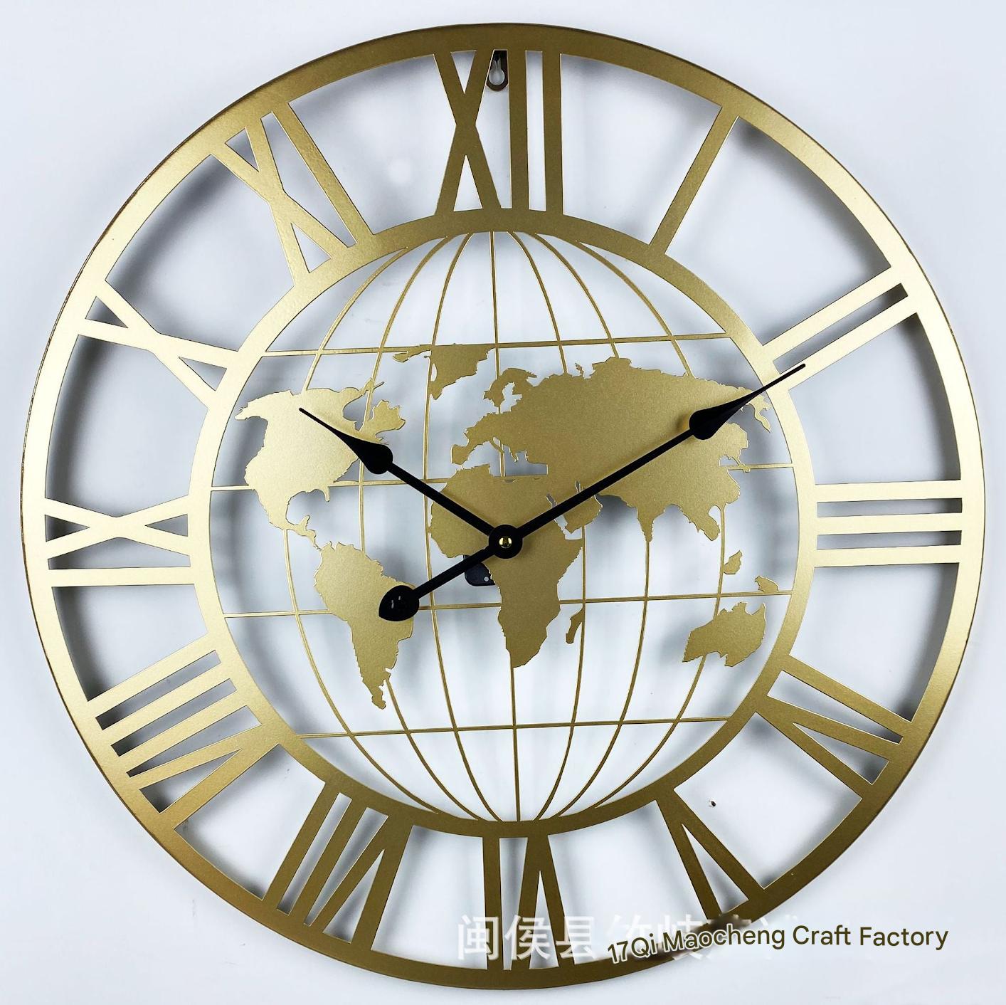 Modern design wall clock displaying time