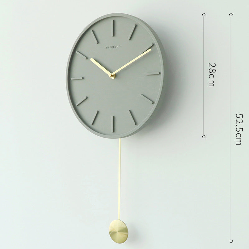 Modern clock on display in contemporary home setting