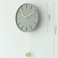 Modern clock on display in contemporary home setting