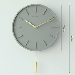 Minimalist designed wall clock with unique style