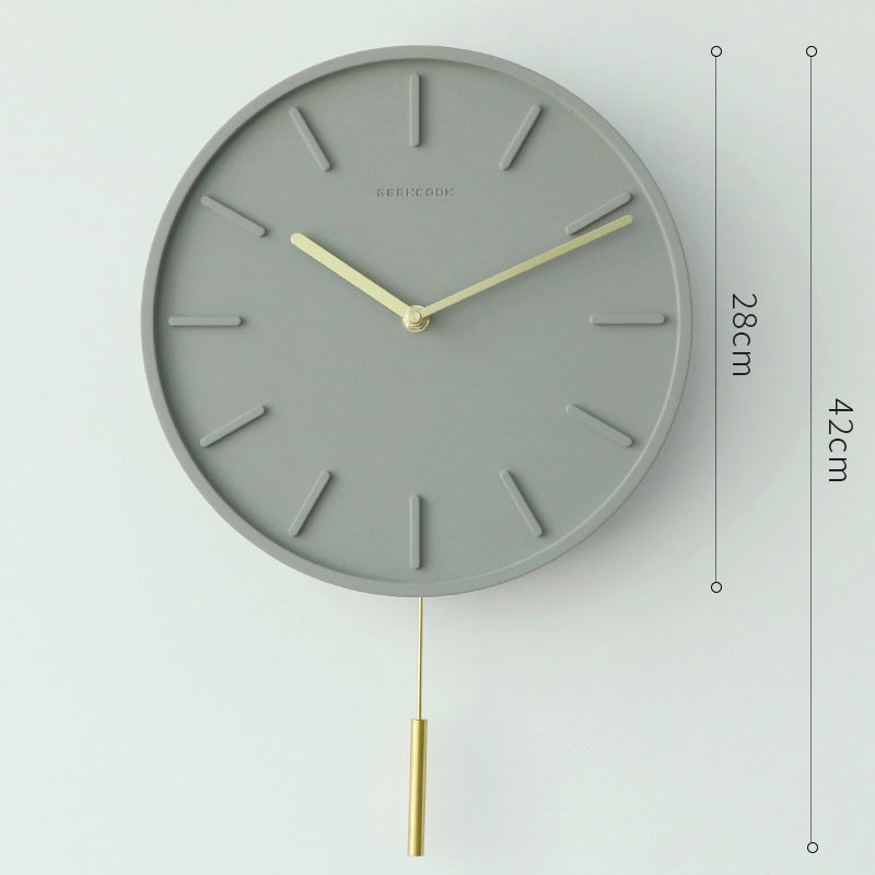 Minimalist designed wall clock with unique style