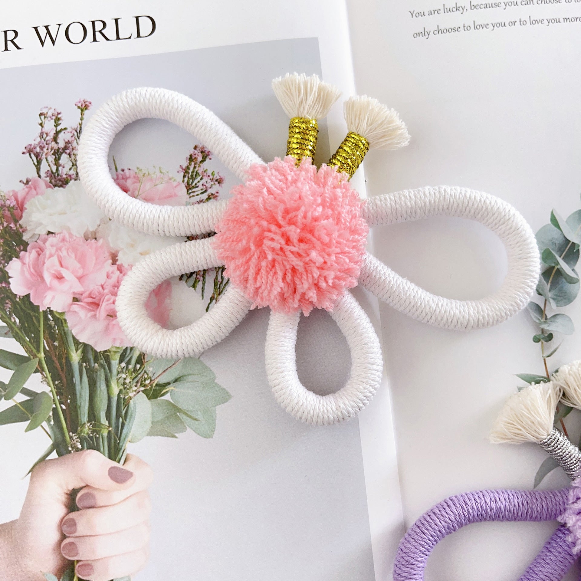 Creative kids room decor with macramé wall hanging