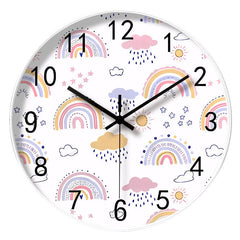 Kids' wall clock showing large, easy-to-read numerals