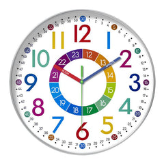 Decorative wall clock in a cheerful design for kids