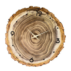 Silent mechanism clock displayed on shelf