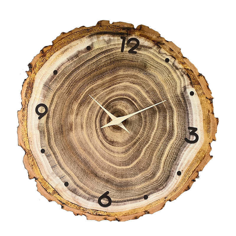 Silent mechanism clock displayed on shelf