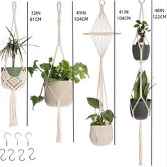 multiple sizes of handmade plant baskets