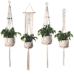 outdoor hanging plant basket set with greenery