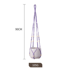 installation of hanging plant baskets in home