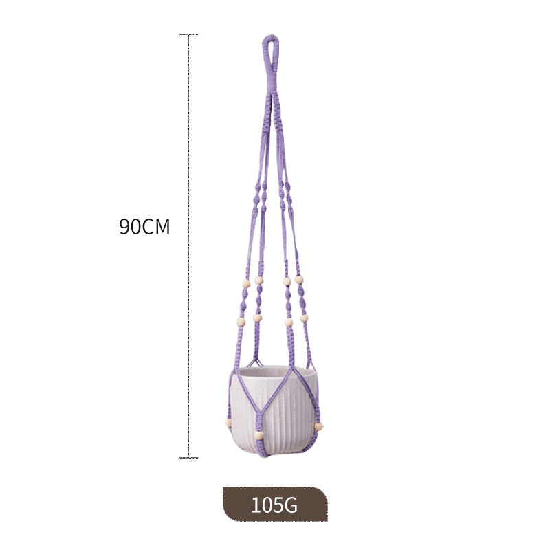installation of hanging plant baskets in home