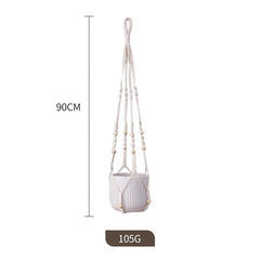 handcrafted hanging plant basket set displayed indoors