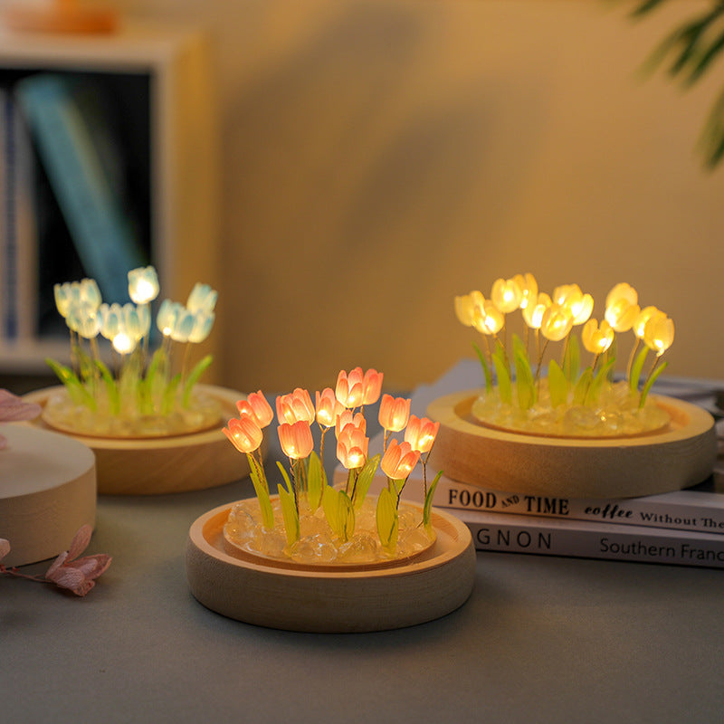 close-up of tulip lamp kit materials image 3