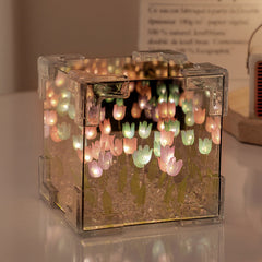 assembled tulip cube night light image 2
