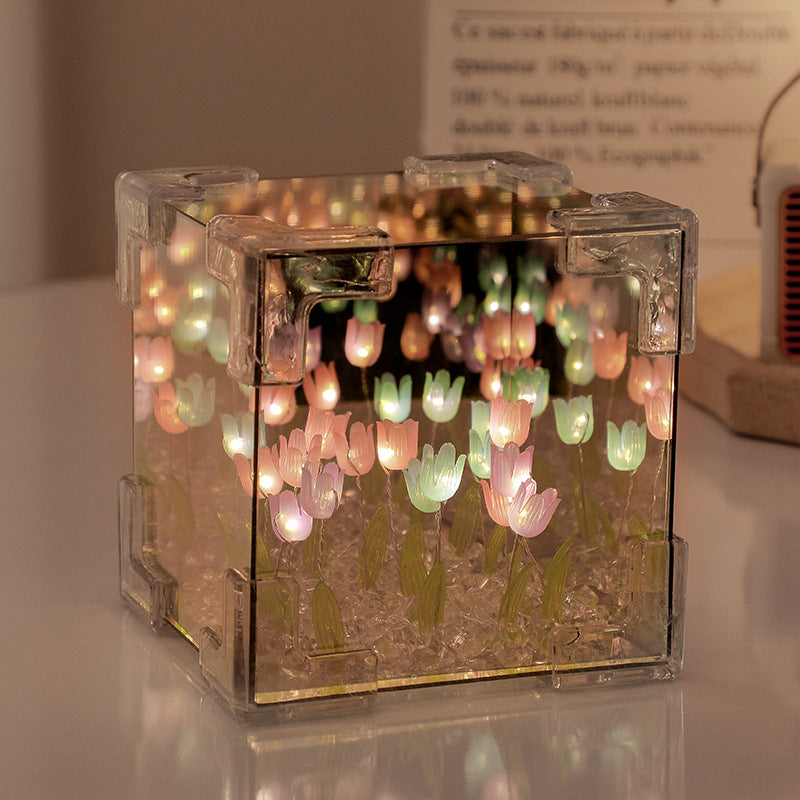 assembled tulip cube night light image 2