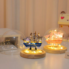 LED bulbs included in night light kit
