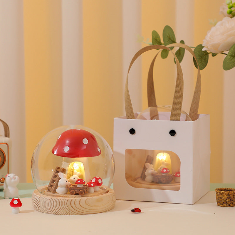 Warm bedroom atmosphere with night light image 3