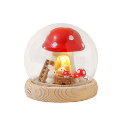 Cozy ambience created by mushroom rabbit night light image 5