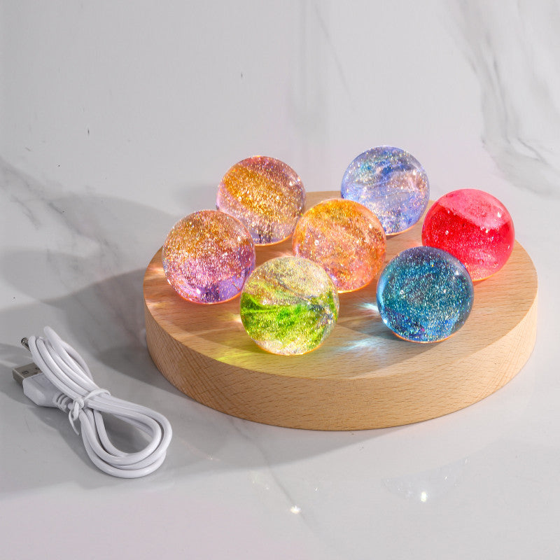Colourful crystal starry night lamp 4